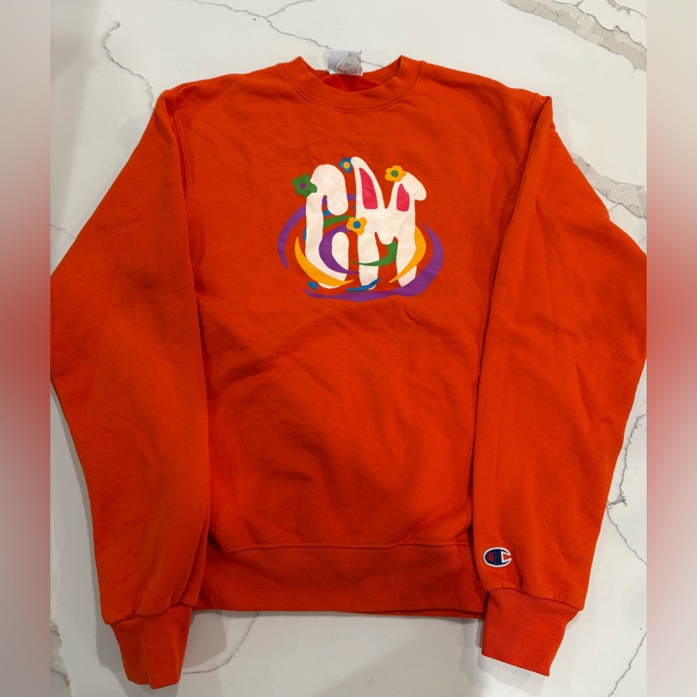 Champion Vibrant Orange Crewneck Sweater